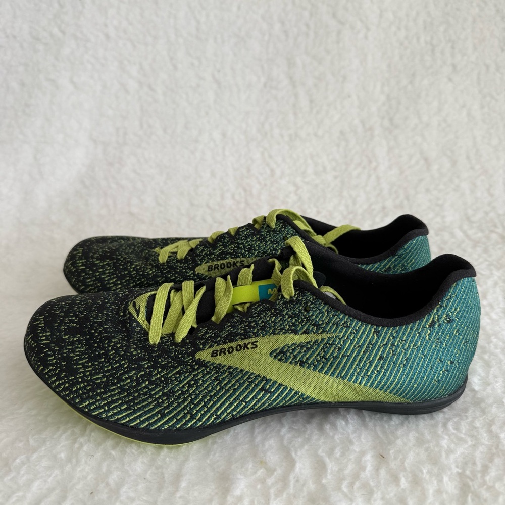 Brooks Men's Spikeless Green and Black Running Shoes, Size 6.5 Medium/D - Picture 5 of 11